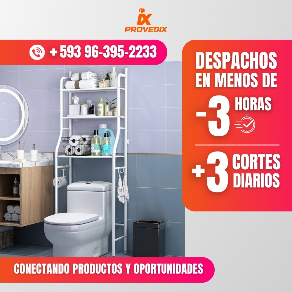 Organizador de baño metálico